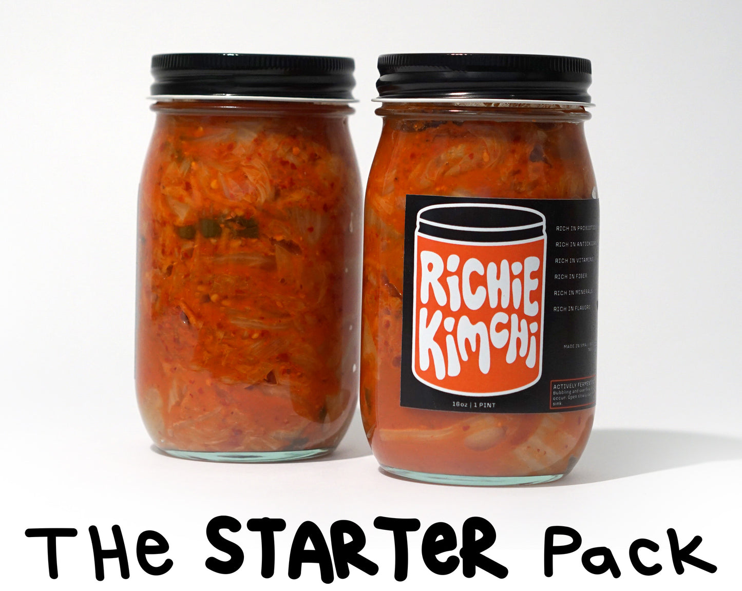 THE RICHIE KIMCHI STARTER PACK - 16 oz Kimchi - 2 jars