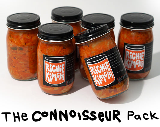 THE RICHIE KIMCHI CONNOISSEUR PACK - 16 oz Kimchi - 6 jars